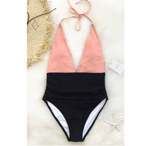 CUPSHE Fragrant Memory Halter One-Piece.